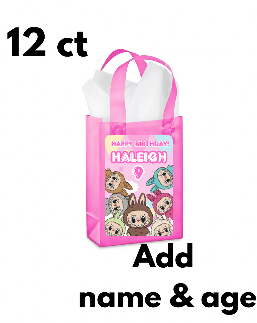12 ct Custom goodie bags cute moster